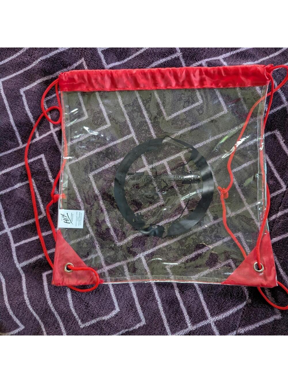 Odyssey of the Mind OMER Clear Drawstring Backpack Collector's Item STEM EUC